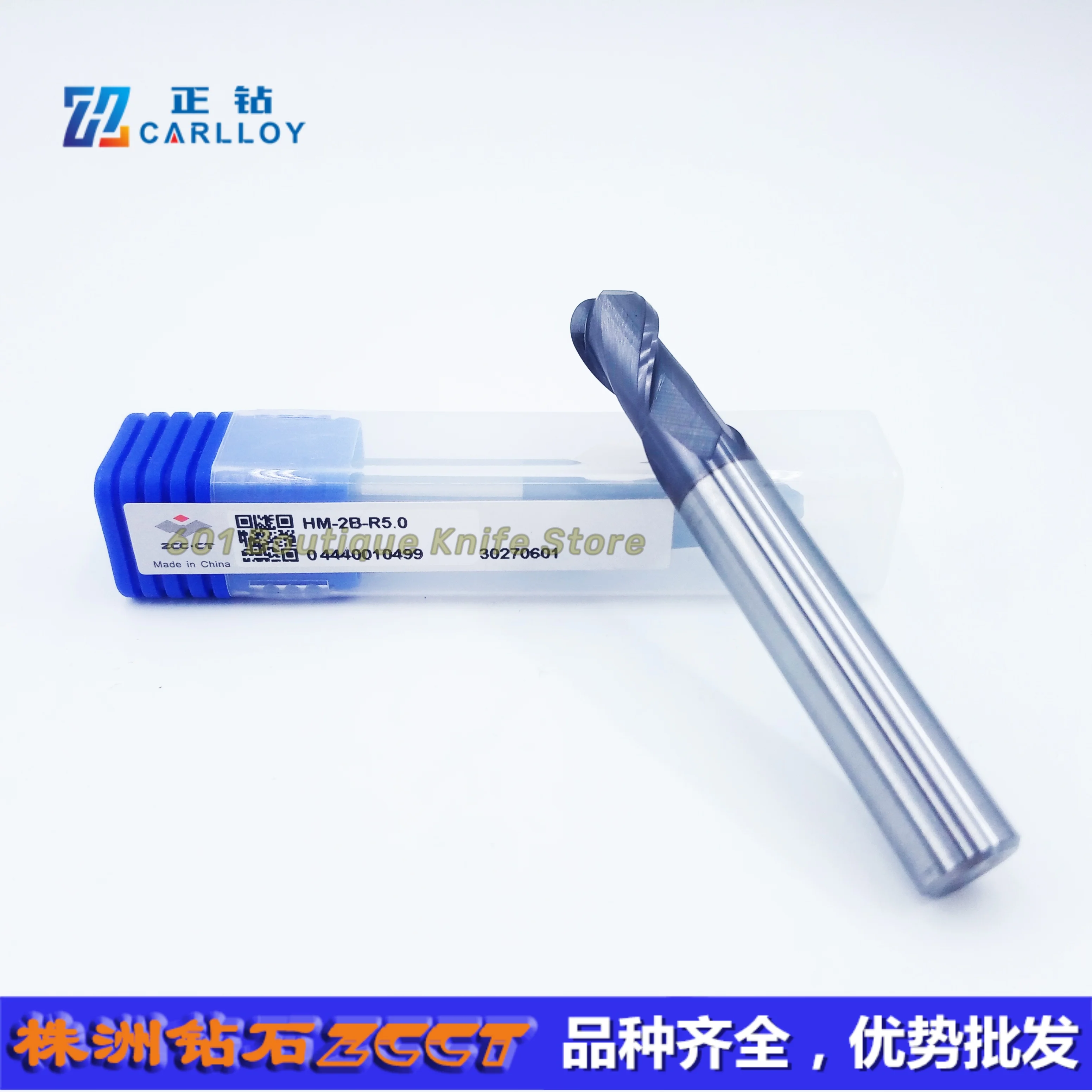 100% original ZCCCT Carbide End Mill HM-2B-R5.0