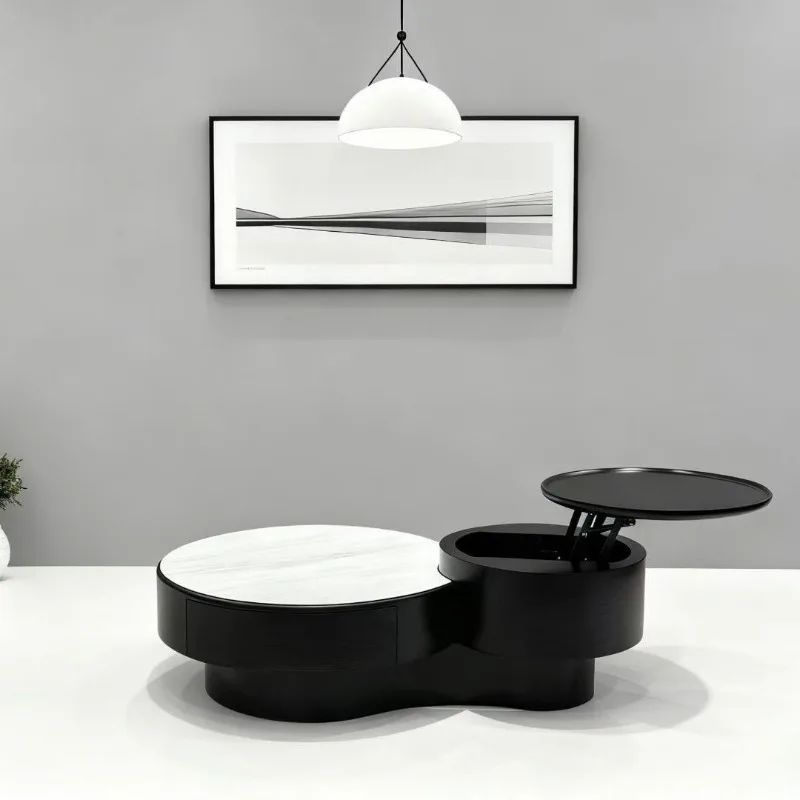 

Italian modern coffee table multi-functional combination desktop advanced living room