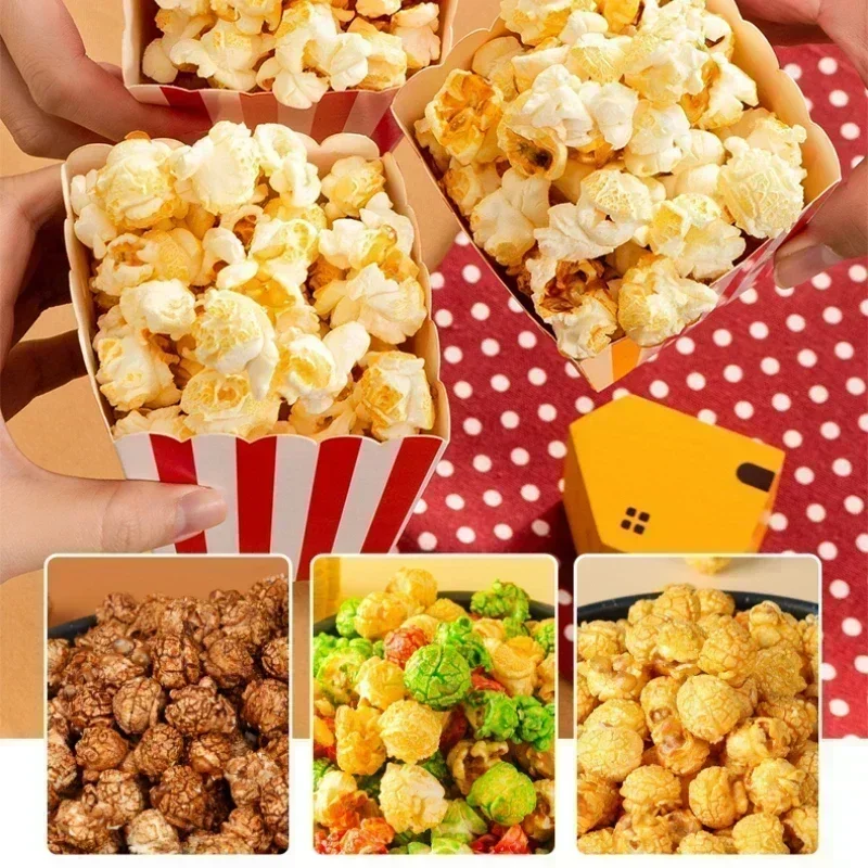 304 Stainless Steel Body Automatic Electric Heating Popcorn Machine.  Home Use. Mini Popcorn Maker,commercial