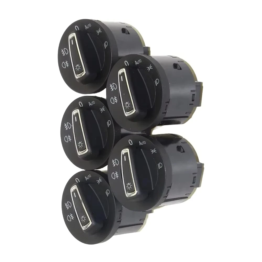 5PCS  OEM  Auto Chrome Head Light Switch Control For VW Golf MK7 GTI 7 5GG941431D 5GG 941 431D 5GG-941-431D