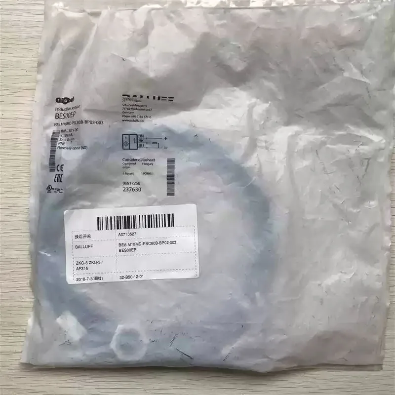 1 PCS BALLUFF BES M18MD-PSC80B-BP02-003 NOVO 100% Garantia de Qualidade