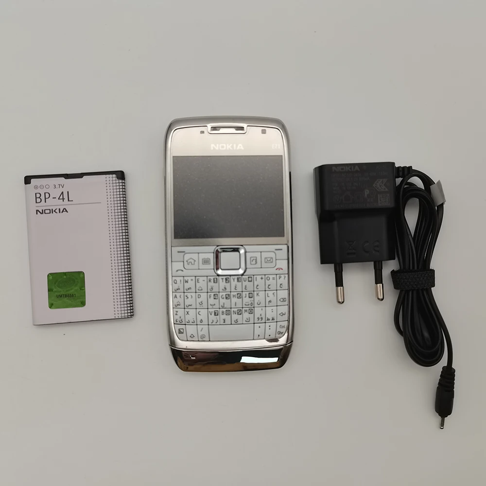 هاتف Nokia E71 الأصلي مصنوع في فنلندا يدعم اللغة الإنجليزية بحالة جيدة
