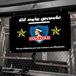 1pc Social Y Deportivo Colo-Colo Flag Flags And Banners Four Hole Flag Polyester Outdoor Decor Room Aesthetic