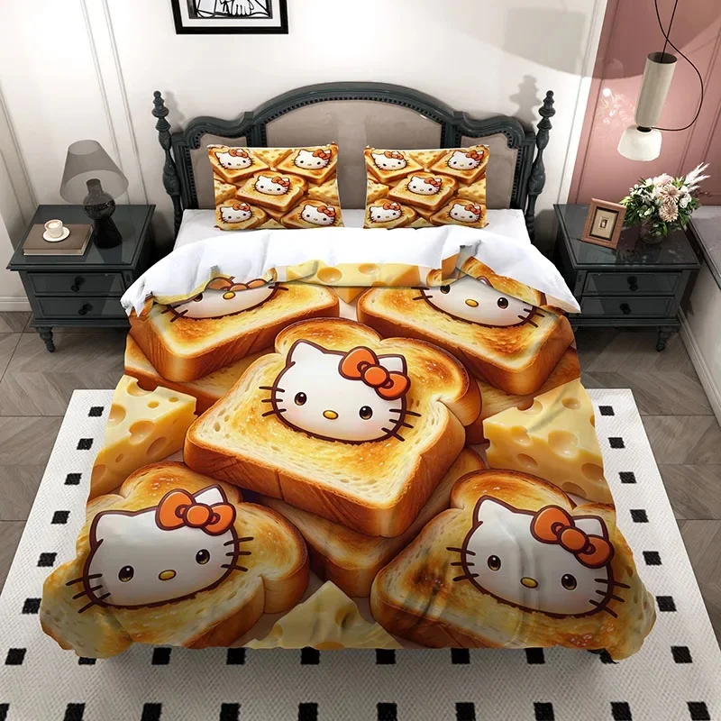 trendy-toast-bread-hello-kitty-3pcs-duvet-cover-set-3d-cheese-food-microfiber-for-girls-bedroom-decor