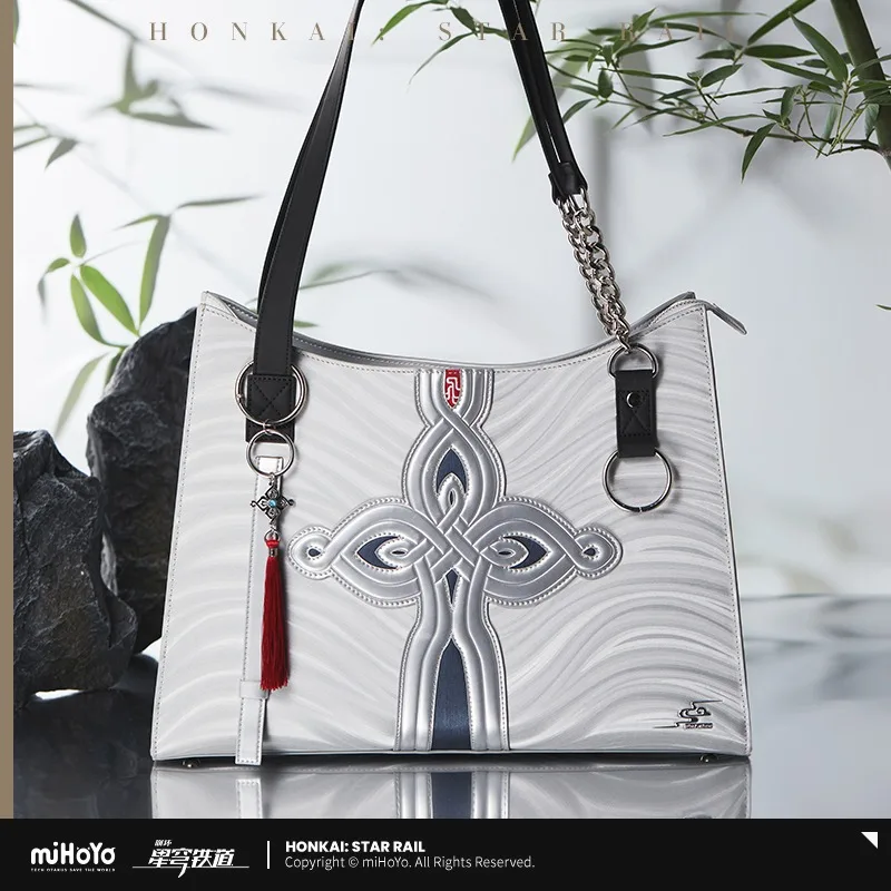 

[Official Merchandise] in Stock Honkai：Star Rail Cosplay Feixiao Theme Impression Series 39x30x11cm Embroidered PU Tote Bag