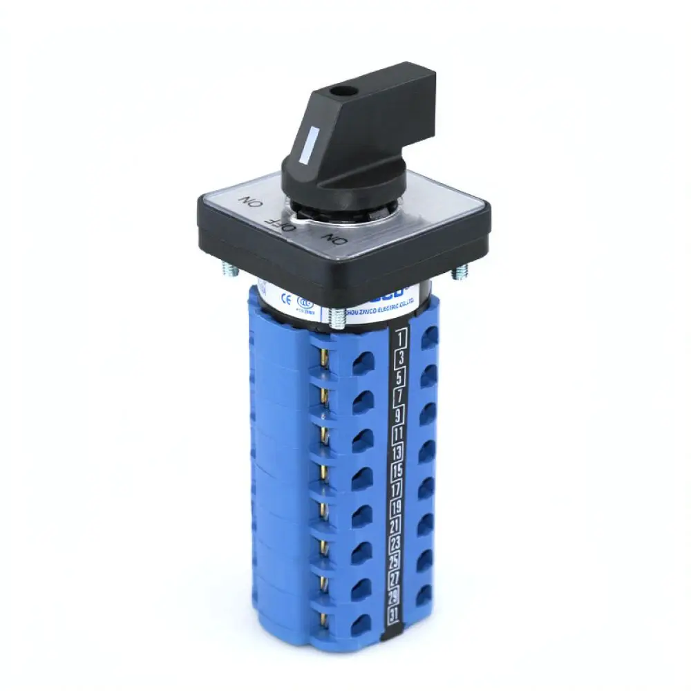 Industrial Panel Mount Switch SZW26 20 D808 8 For Zhuochao Electrical On Off On Cam Selector Rotary Circuit Control Device