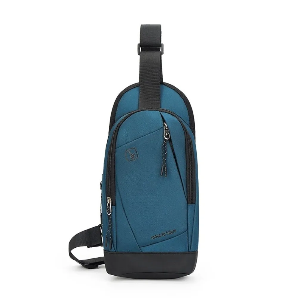 

Повседневная мужская нагрудная сумка, большая вместительная многофункциональная сумка через плечо, легкая водонепроницаемая сумка на одно плечо унисекс