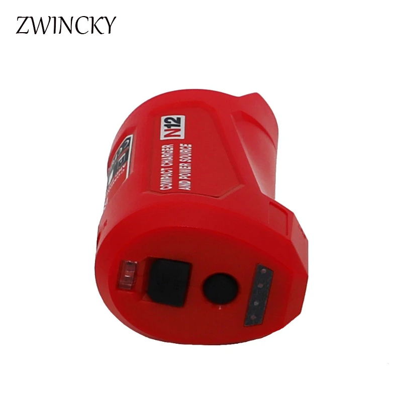 Imagem -05 - Hot N12 Carregador Conversor Adaptador de Carregamento Usb para Milwaukee 48591201 12v Li-ion Adaptador de Bateria do Telefone Móvel Power Sup