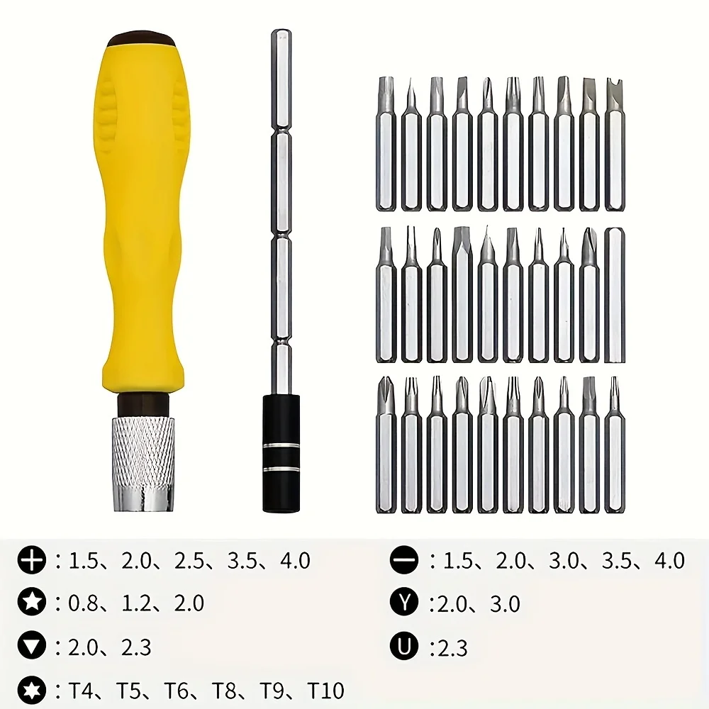 32 In 1 Screwdriver Set Precision Mini Magnetic Screwdriver Bits Kit Phone Mobile Camera Maintenance Tool Repair