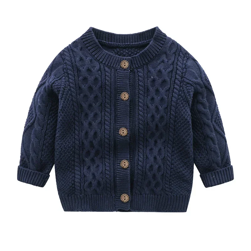 Giacca stile coreano abbigliamento per bambini neonato ragazzi ragazze Cardigan lavorato a maglia autunno primavera bambino neonate ragazzo maglione