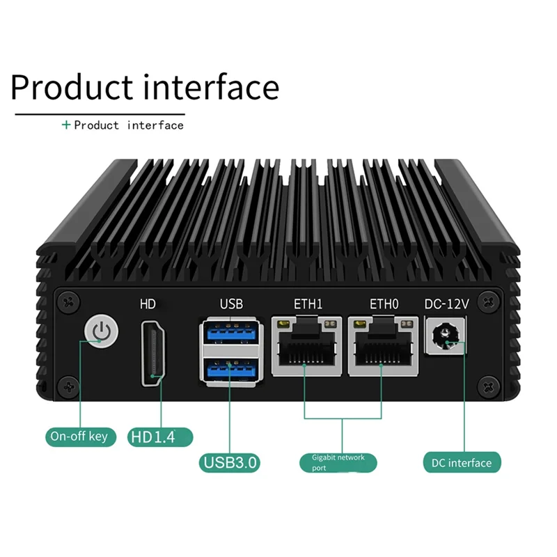

Новый! !N3160 Мини-ПК 6 Вт Dual Gigabit Mini Host X86-P1 Мягкая маршрутизация Низкая мощность Четырехъядерный четырехпоточный 2Xusb3.0 Мягкий маршрутизатор