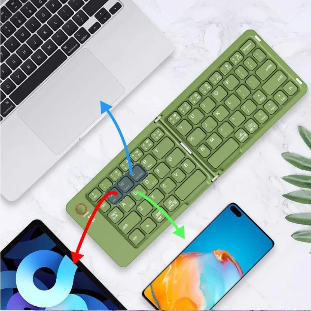 

Lightweight Bluetooth Folding Keyboard Rechargeable Ultra-thin Wireless Notebook Keyboard Comfortable Portable