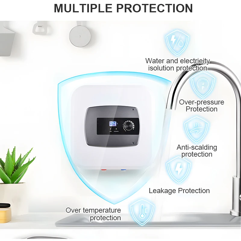 20L المطبخ تحت بالوعة الحمام دش خزان الماء الساخن سخان مياه تخزين كهربائي صغير