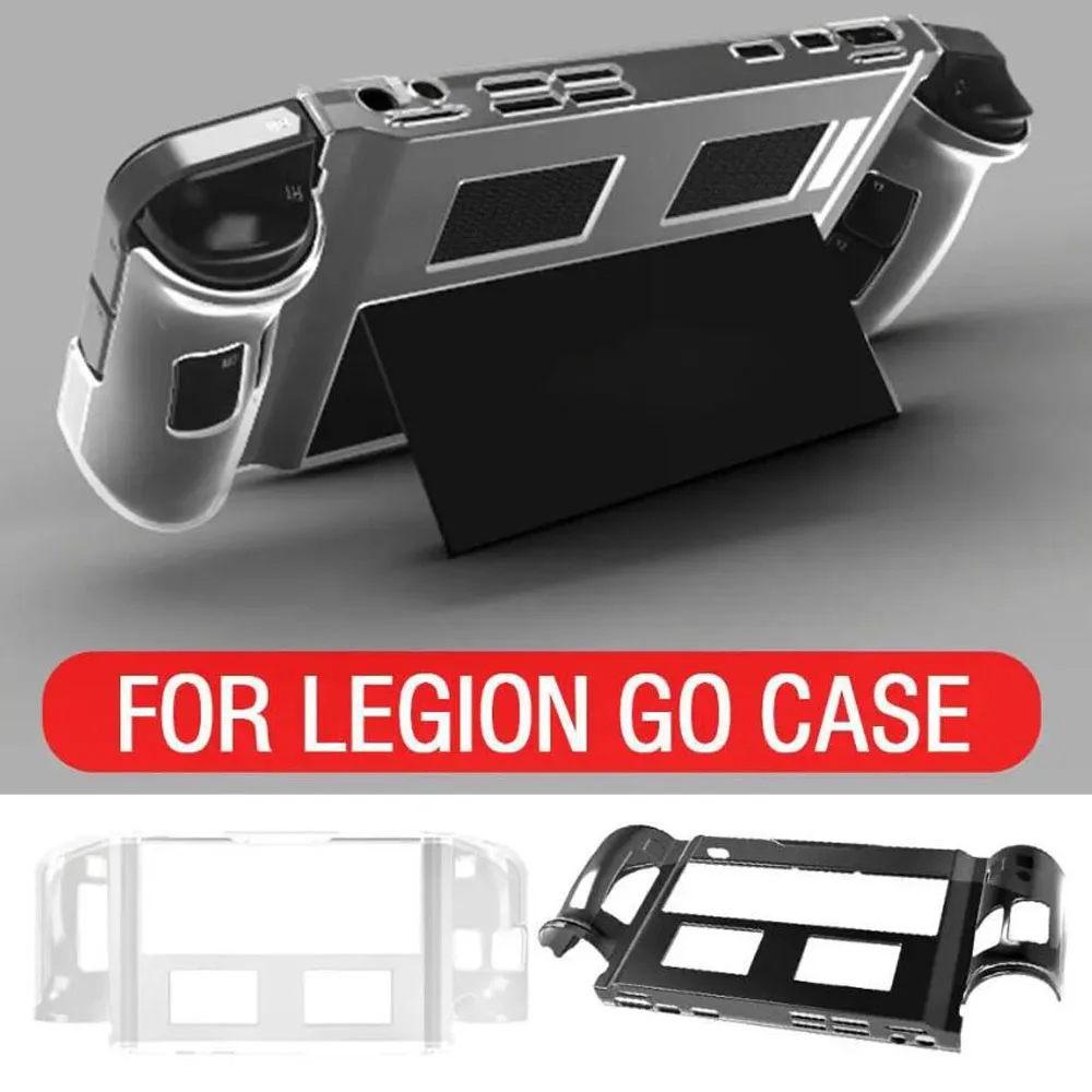 TPU Protective Case for Legion Go Gaming Handheld Shell Anti-Scratch  Fall Protection Cover Transparent Black Transparent