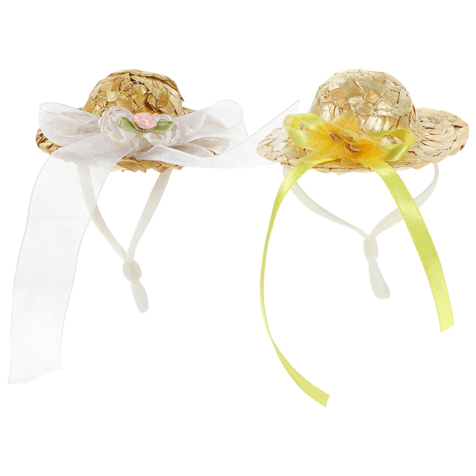 

2Pcs Compact Hen Hat Soft Wear-Resistant Parrot Hat Funny Decorative Chicken Accessories for Pets Festival Gift Idea