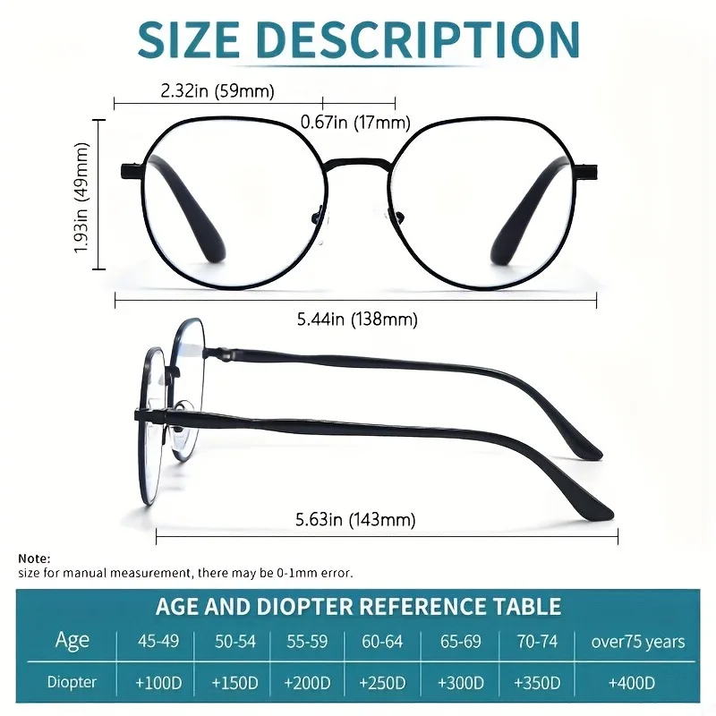 نظارات ريترو محايدة بيضاوية مع حماية من الضوء الأزرق مناسبة لكل من الرجال والنساء مريحة في الارتداء لفترة طويلة #6