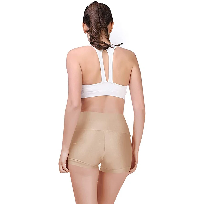 Women Ballet Dance Shorts High Waist Spandex Gymnastics Bodycon Briefs Professional Boxer Pants for Jazz Modern Dancing Adult