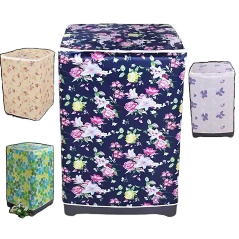 [MA]Waterproof PVC Top Loading Washing Machine Cover 5KG-9KG Washing Machine Cover Zippered Roller Dustproof Sunscreen.[MA]