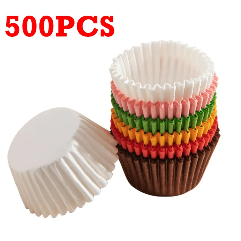 

100/500/1000 шт. формы для выпечки пищевого класса, Формы для кексов, маффинов, бумажных чашек, формы для выпечки, смазочные обертки, инструменты для кексов, тортов