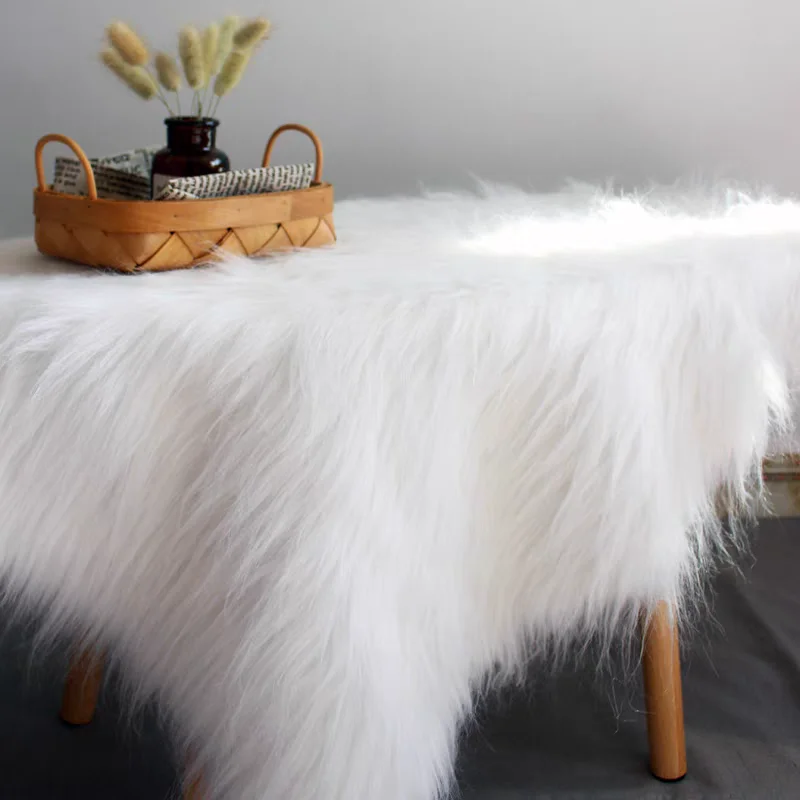 7cm Imitation Plush Fur Fabric for DIY Photo Props Chair Decorative Background Plush Mat Animal Toy Doll Fabric