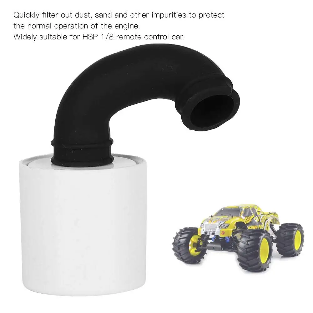 プラスチック製エアフィルタークリーナー＆エレメントスポンジ、1/8スケールRCカー用（レッドキャット、アーマ、HSP、ヒモト、ロシ8IGHT、HPI、京商パーツ対応）、SH.28エンジン用、赤色