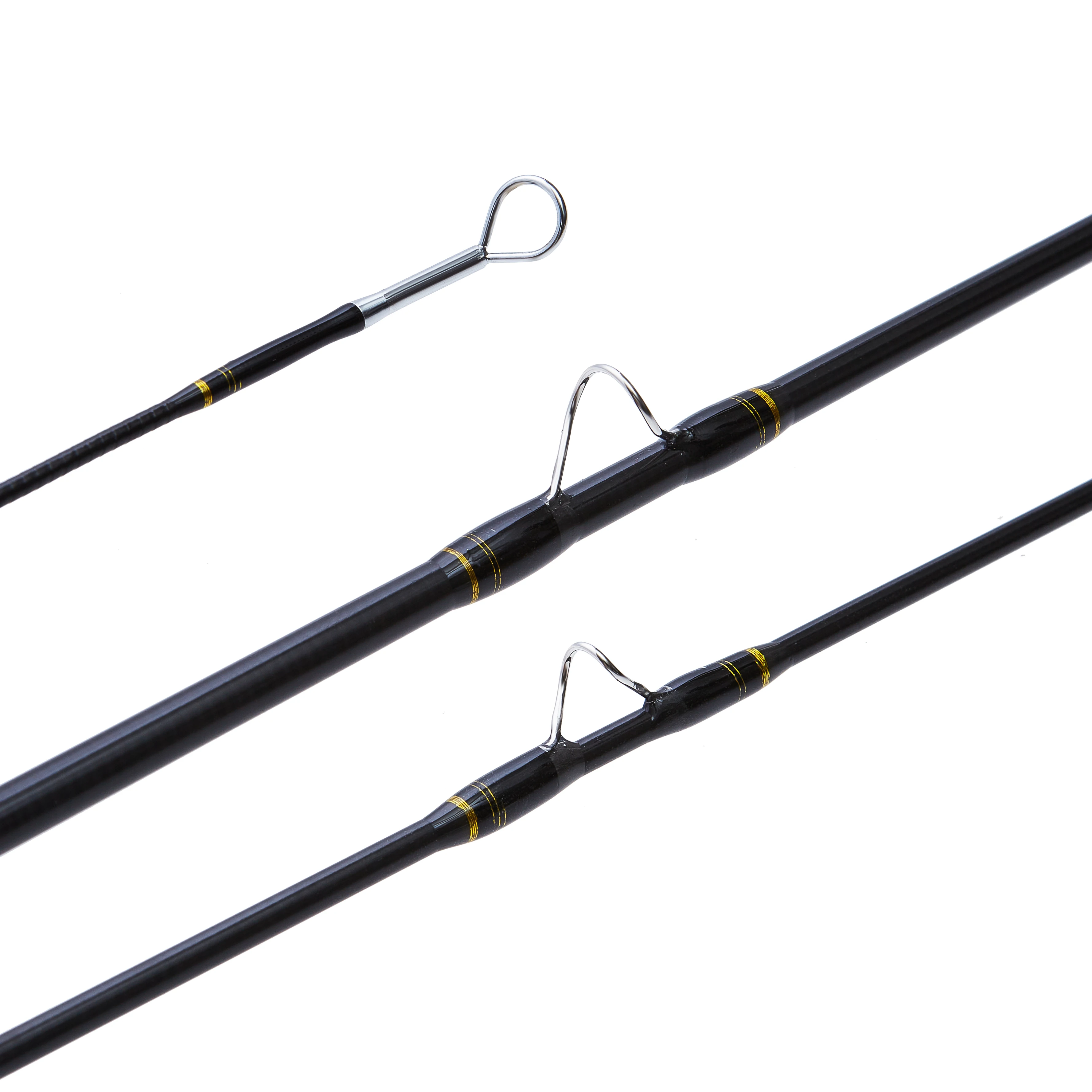 6 Feet 0/1wt Fly Fishing Rod Light Weight 3 Pieces Carbon Fiber Sections for Freshwater Trout Lake Fishing Fast Action