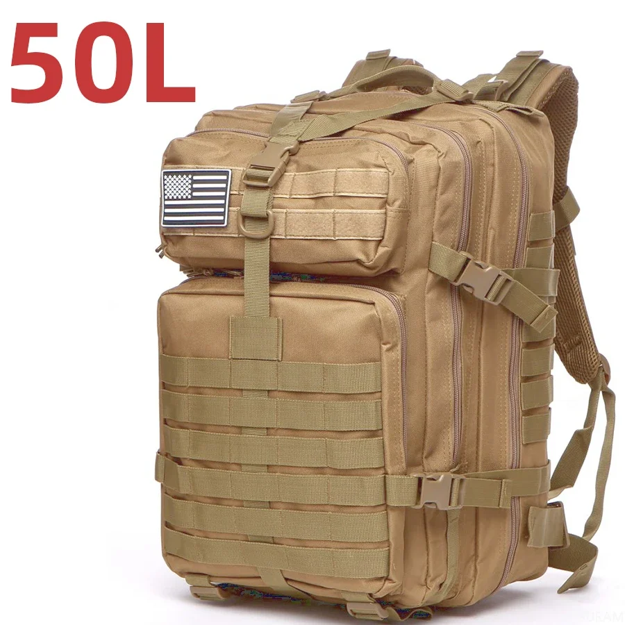 Thuram 25L/50L Robustes Nylon Wasserdicht Taktische Sport Trekking Angeln Jagd Camping Wandern Tasche Rucksack Outdoor Rucksäcke 3