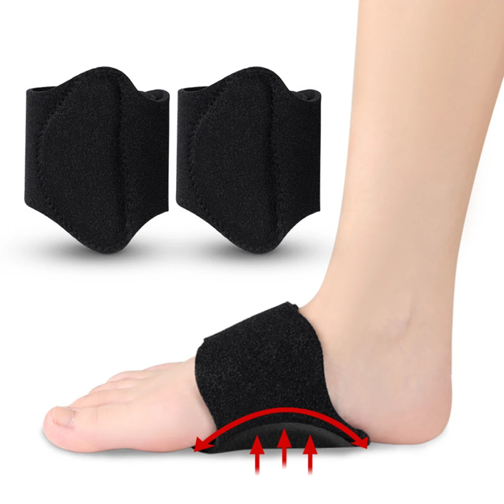 1Pair Arch Support Sleeves, Plantar Fasciitis Brace Compression Bands for Fallen Arches, Flat Feet, Bone Spurs, High Arches