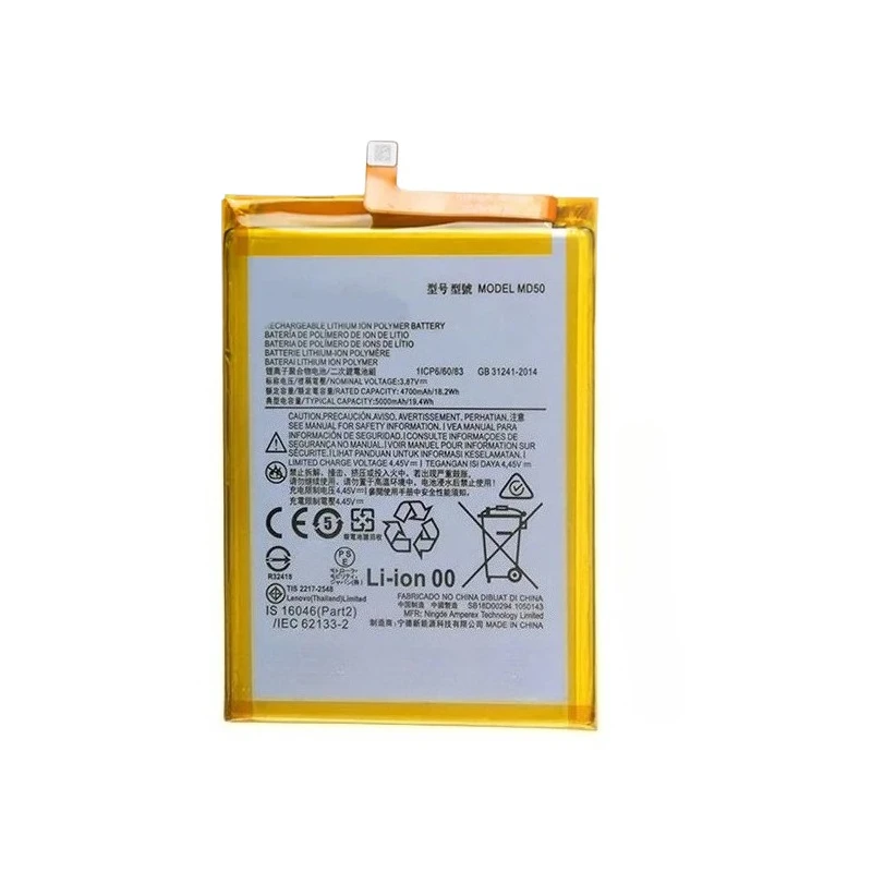 3.87V 5000mAh MD50 Mobile Phone Battery For Motorola For MOTO G Stylus 5G 2021/XT2131/G Stylus 2022 Phone Batteries + Tools