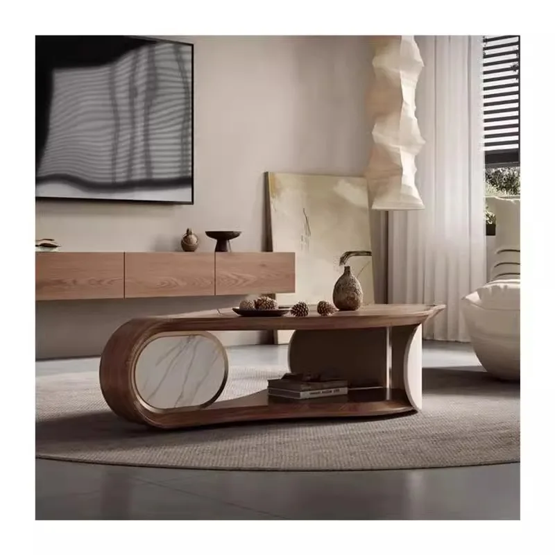 

coffee table designer artistic sense living room modern light luxury special-shaped coffee table Italian minimalist