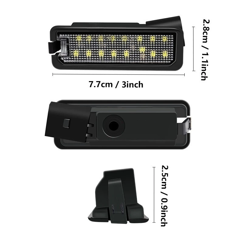 ل VW GTi Golf 4 5 6 7 MK4 MK5 MK6 MK7 باسات B7 CC EOS شيروكو بيتل 2 قطعة أضواء لوحة ترخيص رقم LED مع Canbus