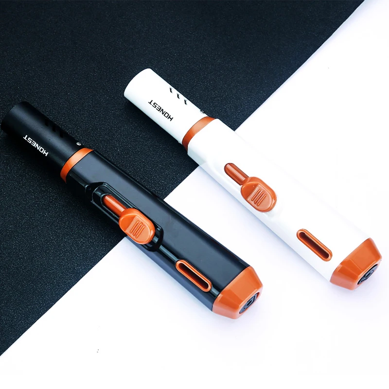 

New Popular Creativity Gas Flame Gun Kitchen Smoking Accessories Honest Jet Lighter Windproof Lighter Men's Gift
