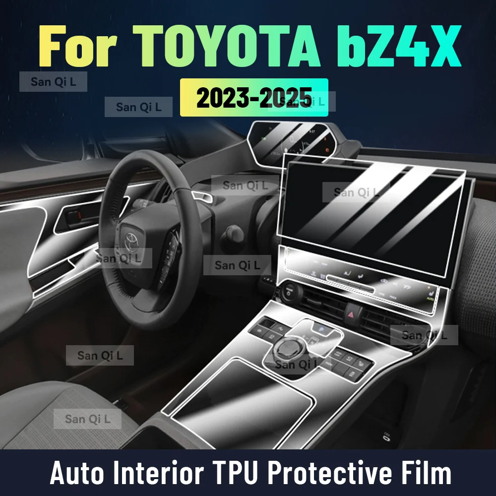 

Car Interior Center Console Media Dashboard Navigation TPU Sticker Protector Film For TOYOTA bZ4X 2023-2025 Car Accessories