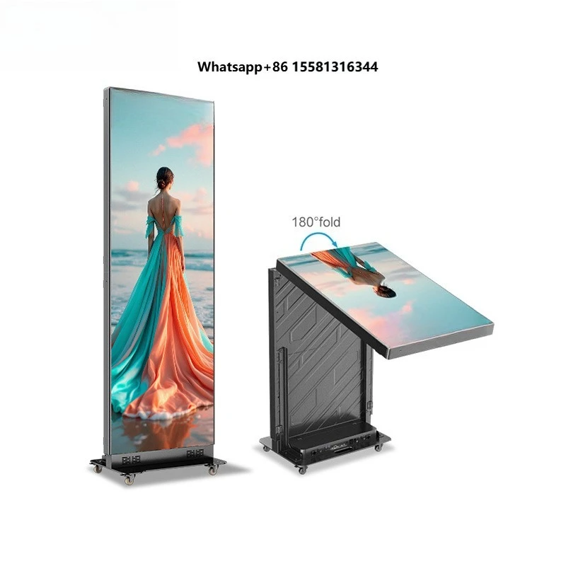 Best-Selling LED Poster Display Indoor Ultra Thin Portable Digital Led Video Advertising Poster Full Color Screen