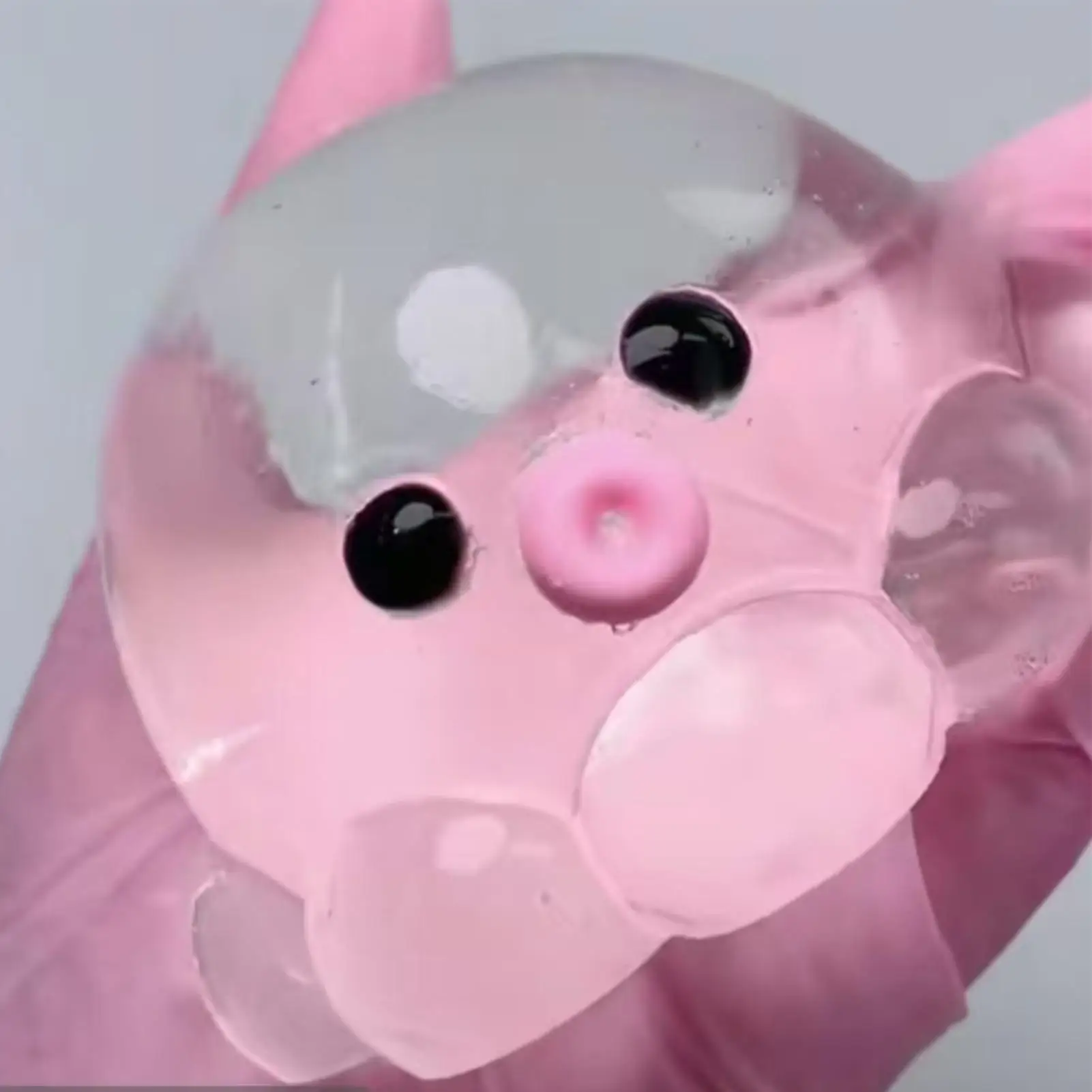 Polvo squeeze brinquedo de borracha transparente polvo mão relaxar brinquedo caseiro bolha penteado jogo para crianças adultos pitada brinquedo