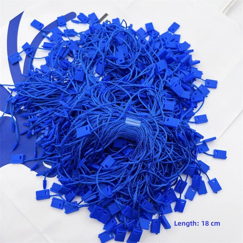 

20000PCS Colorful Clothing Lanyard Square Plastic Tag Polyester Rope Cordsnap Lock Pin Loop Tie DIY Garments Tag Ropes Wholesale