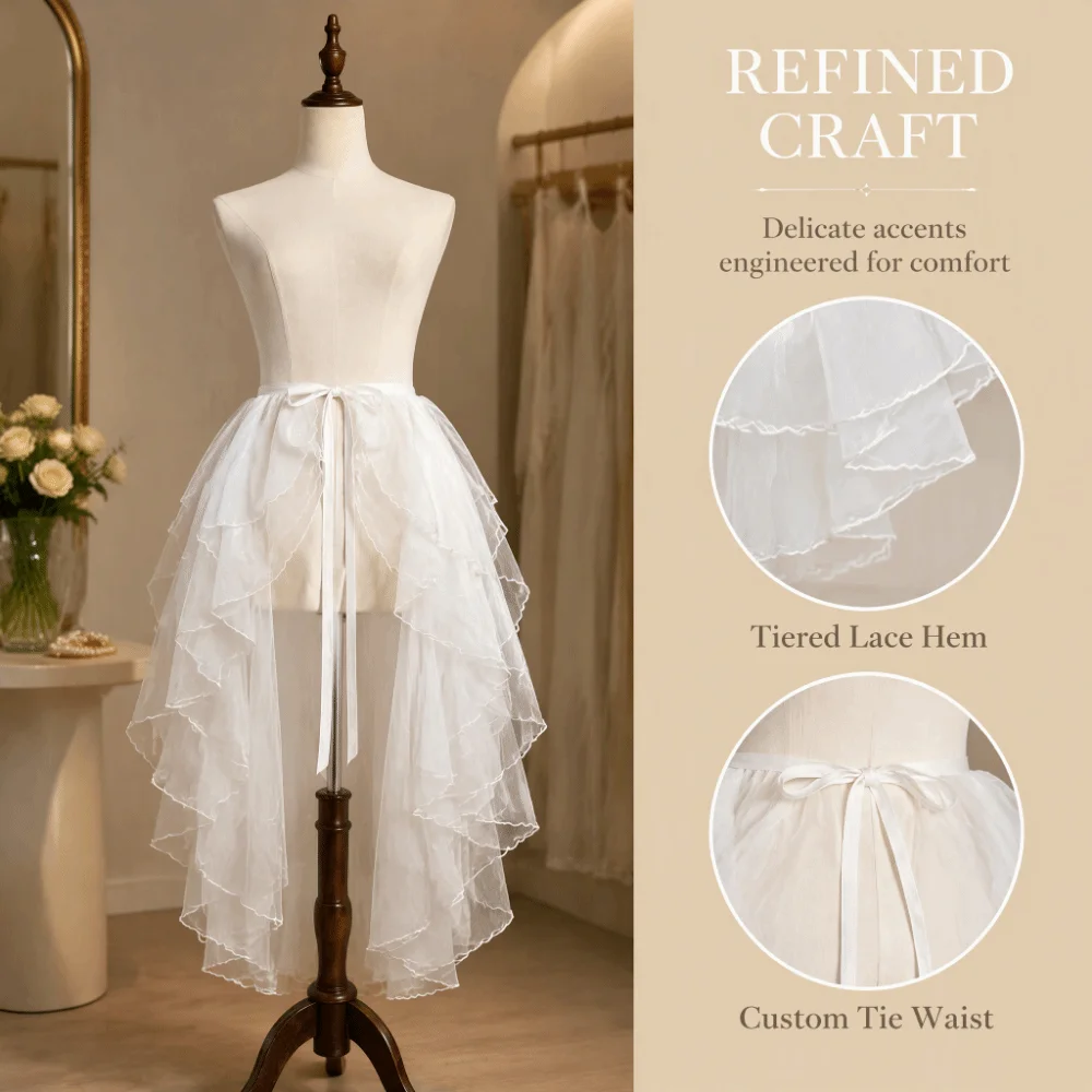 Irregular Hem Dance Execution Petticoat Front Short Back Long Lightweight Y2k Lolita Underskirt Layered Ruffled