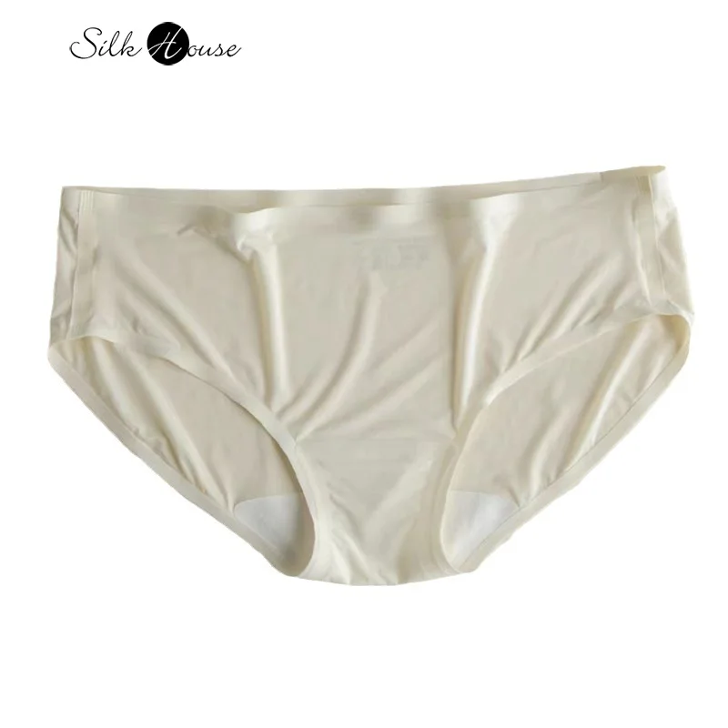 

Women's Sexy New Underwear with Low Waisted Mulberry Silk for Comfort Breathability Lightweight Traceless and Minimalist Briefs