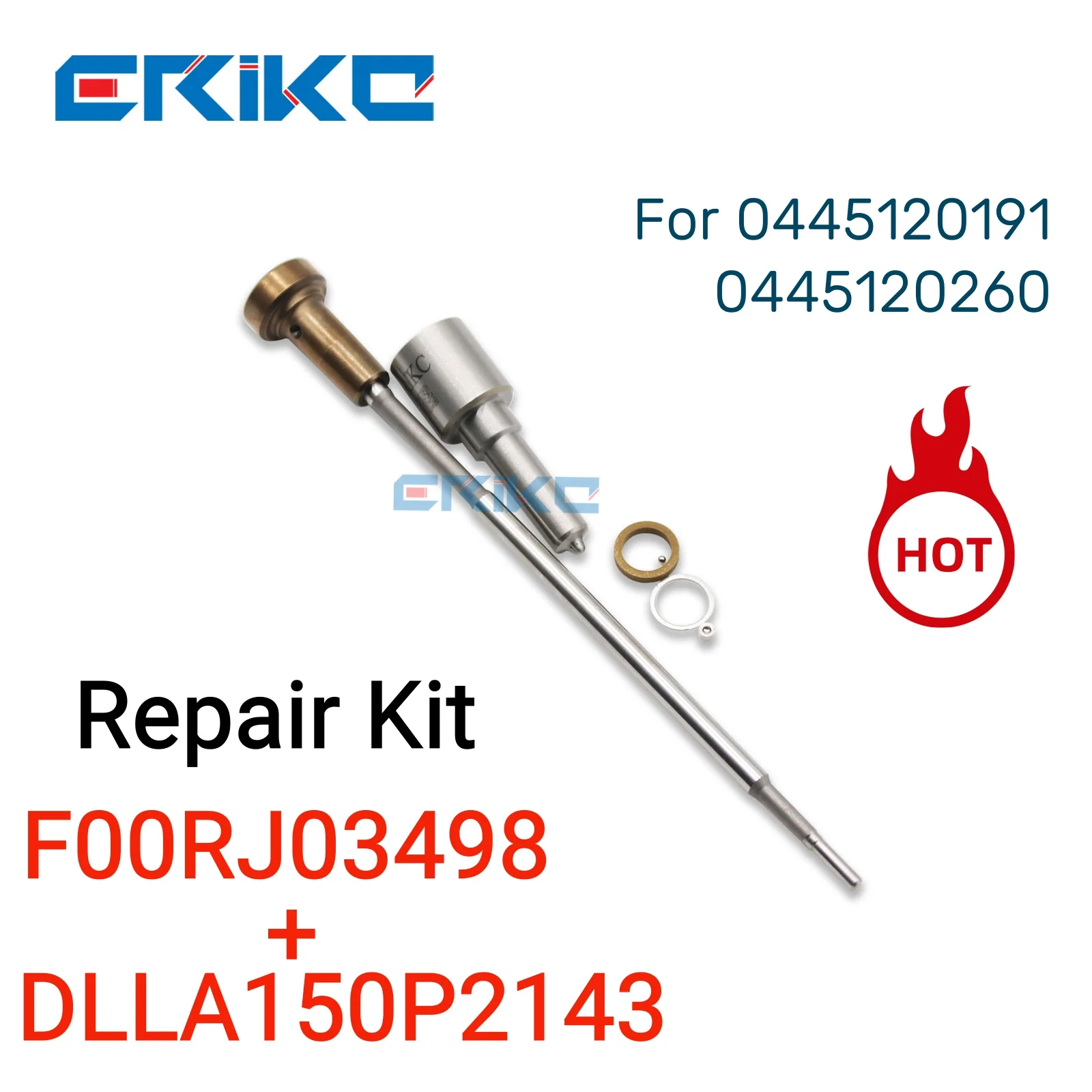 F00RJ03498 Injector Repair Kit F 00R J03 498 Diesel Overhaul Kits DLLA150P2143 Nozzle DLLA 150 P 2143 for 0445120191 260