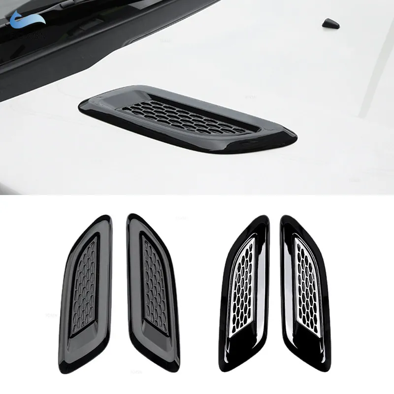 

For Land Rover Discovery Sport LR4 For Range Rover Evoque Vogue Car Exterior Hood Side Wing Air Outlet Vent Protective Trim