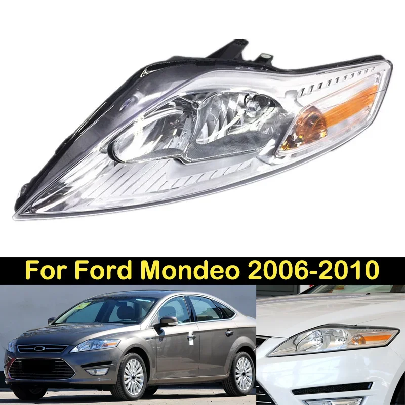 

Halogen For Ford Mondeo 2006 2007 2008 2009 2010 Headlight Front bumper headlight headlamp Assembly head light head lamp