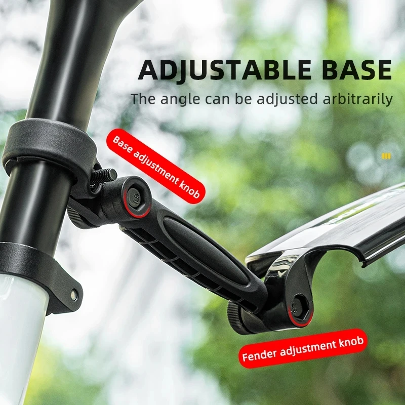 ROCKBROS Bike Fenders Bicycle Mudguard Lengthen Front/Rear Wheel Universal Mudguard Durable Quick Release Cycling Accessories