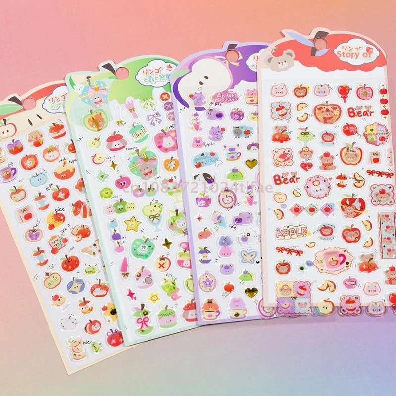 Kawaii كريستال تنقش ثلاثي الأبعاد الكرتون الحيوان ملصقات فتاة لطيف حساب اليد Ccd قضية الهاتف المحمول الديكور الشارات