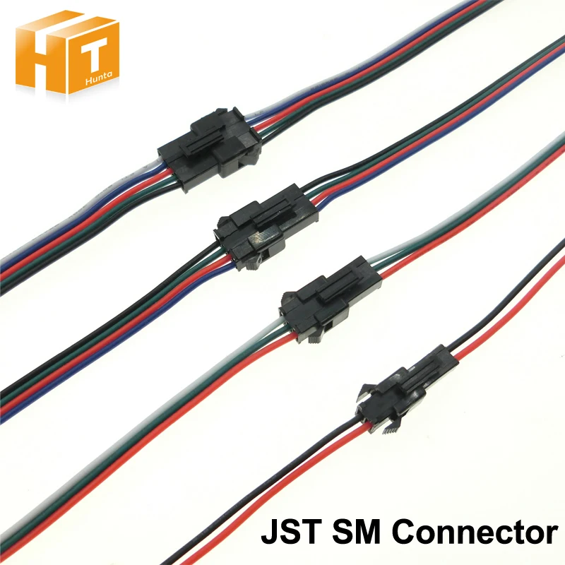 JST SM Connector 2pin / 3pin / 4pin / 5pin Male And Female Set 5set/lot