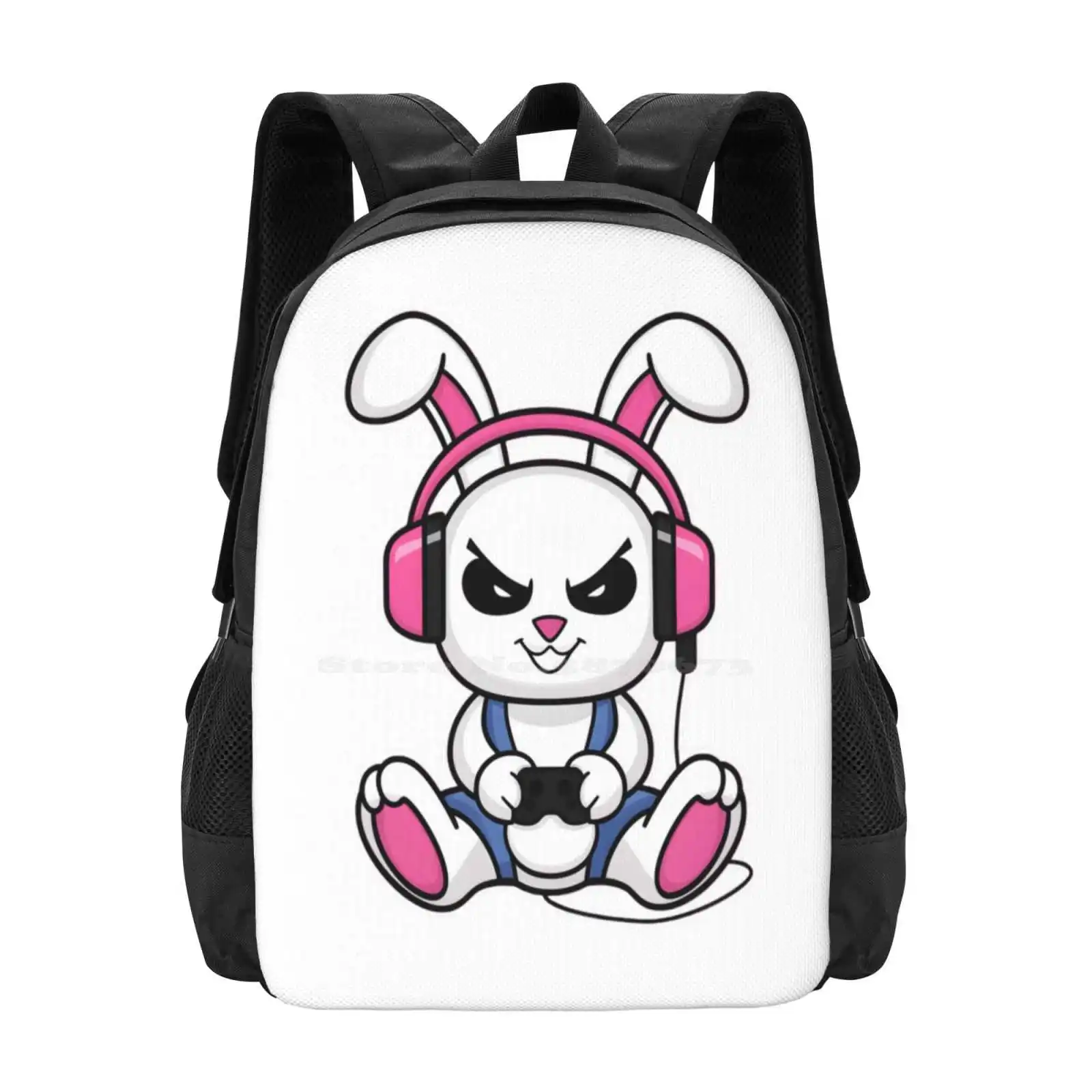 Bunny Gamer - Gaming Easter Hot Sale Schoolbag Backpack Fashion Bags Video Game Easter Egg Games Easter Gamer Easter Gaming