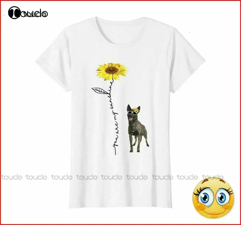 You Are My Sunshine Dutch Shepherd T Shirt Sunflower And Du Hippie Sunshine Insp Sport Shirts For Men Fashion Tshirt Summer 