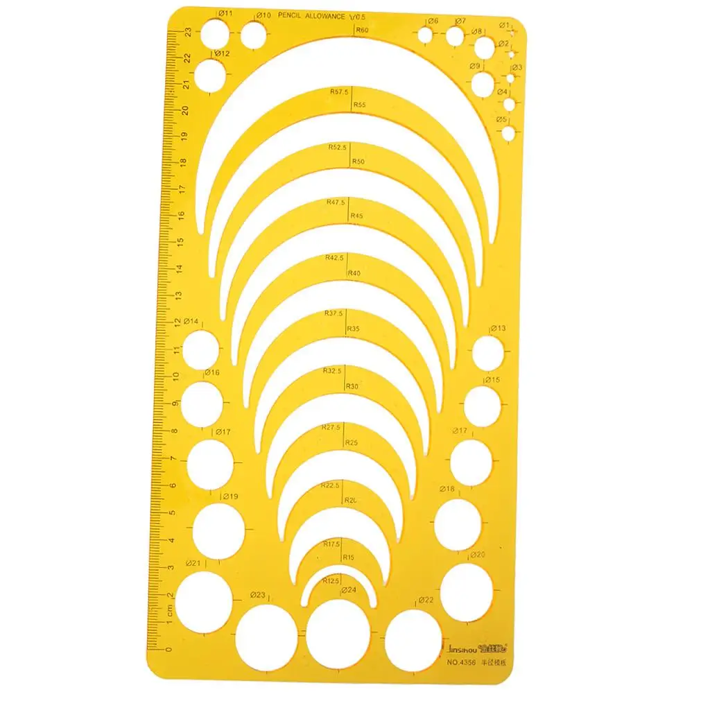 Patchwork Templates Quilting Ruler Drawing Stencil for Circle Sewing Crafts Supplies for Kids