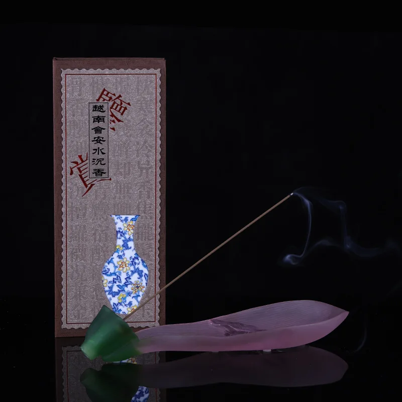 Glass Burner for Home Zen Holder Stick Indoor Tray Plate Seat Incense Box Smart