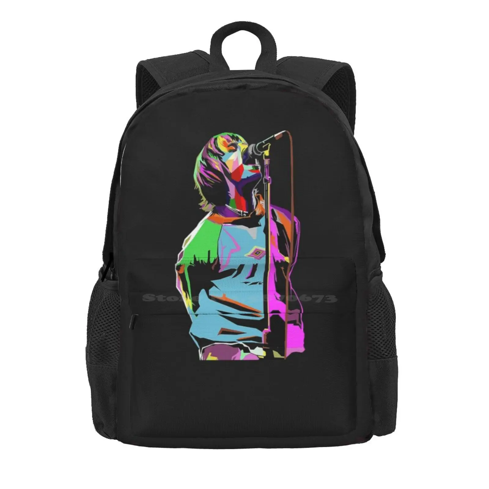 Liam Gallagher Art Active Hot Sale Schoolbag Backpack Fashion Bags Liam Gallagher Music Noel Gallagher Britpop Definitely Maybe