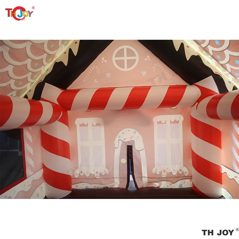 4x3m Parco giochi per bambini Buttafuori di Natale Casa di pan di zenzero Rimbalzo